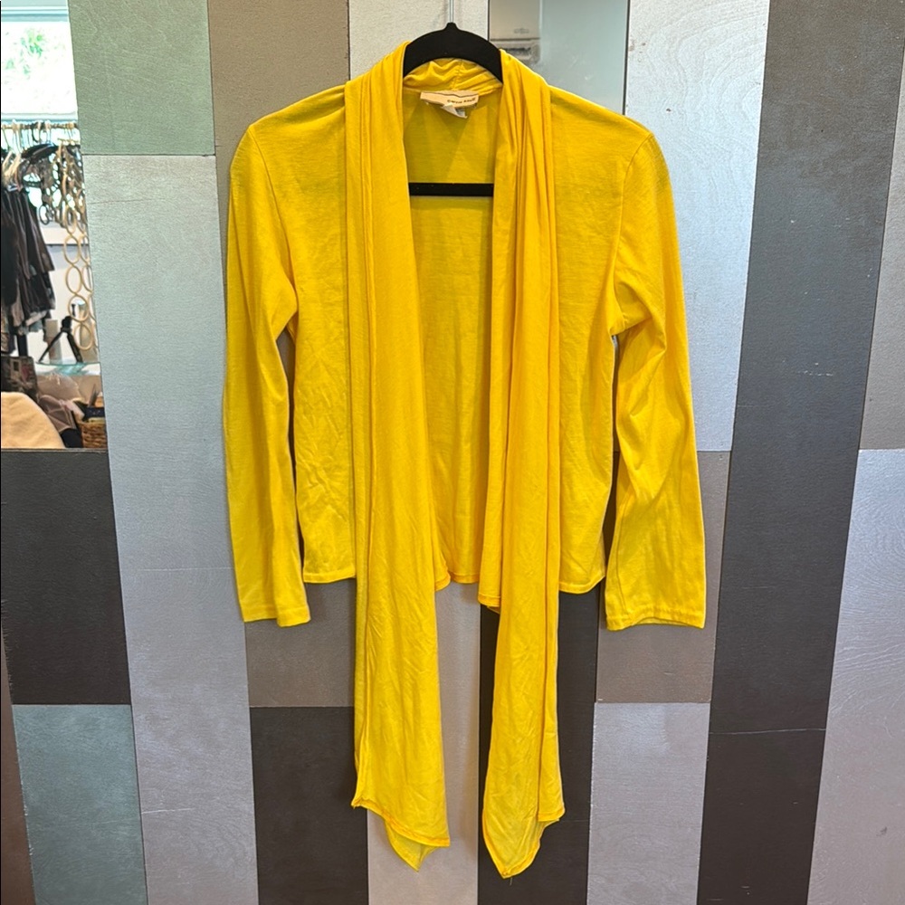Vintage 90s Yellow Cardigan by Carrie Allen